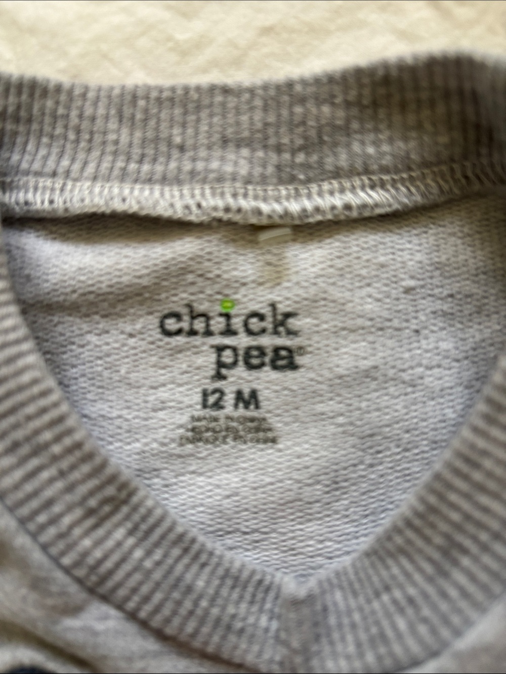 Chick Pea - Whale Sweatshirt & Whale Print Joggers Set - Gray and Cream - Picture 2 of 3